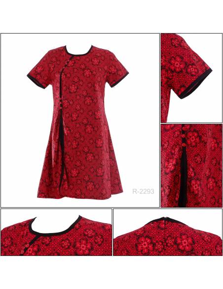 Dress Cewek Dewasa Lengan Pendek Tasya