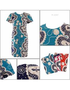 Dress Batik Cewek Lengan Pendek Tasya All Size