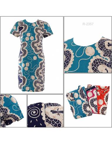 Dress Batik Cewek Lengan Pendek Tasya All Size