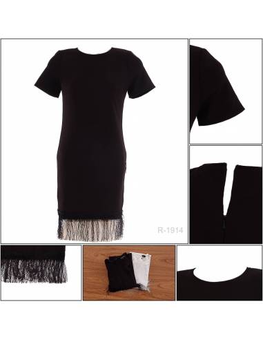 Dress Cewek Lengan Pendek Raspberry S-M