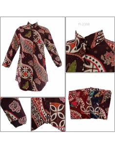 Dress Batik Cewek Lengan Panjang Tasya All Size