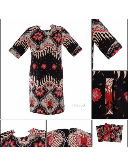 Dress Batik Cewek Lengan Pendek Tasya All Size