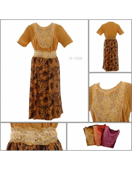 Dress Cewek Lengan Pendek Aurum All Size