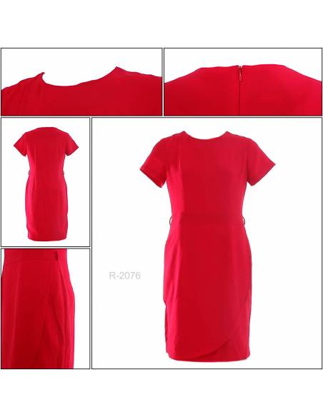 Dress Cewek Dewasa Lengan Pendek Cardinal M