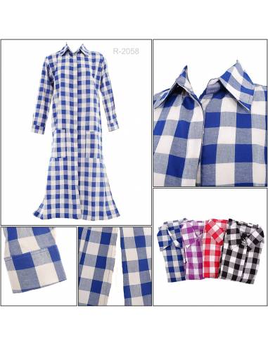 Long Dress Cewek Lengan Panjang Artha Estuary...