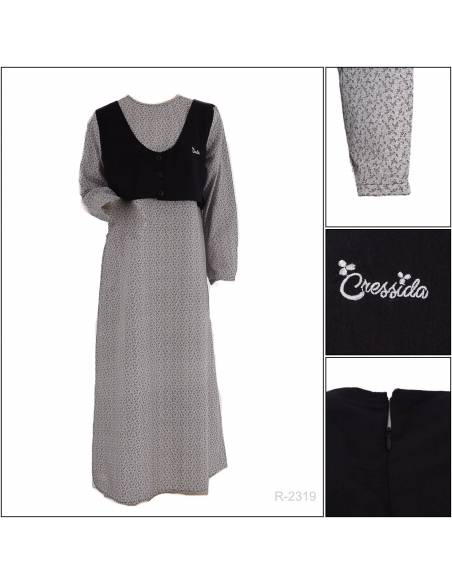 Long Dress Cewek Lengan Panjang Cressida 2XL