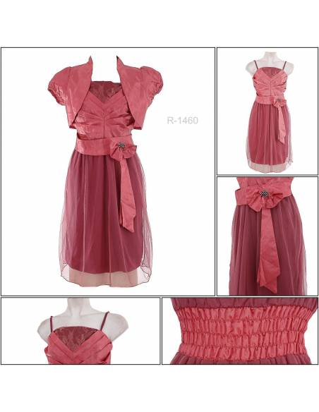 One set Dress Cewek Tanpa Lengan Aleo All Size