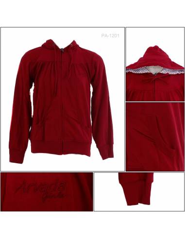 Jaket Jumper Hoodie Cewek Arvada M-XL