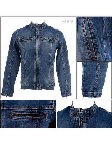Jaket Jeans Cowok Gazr M-L