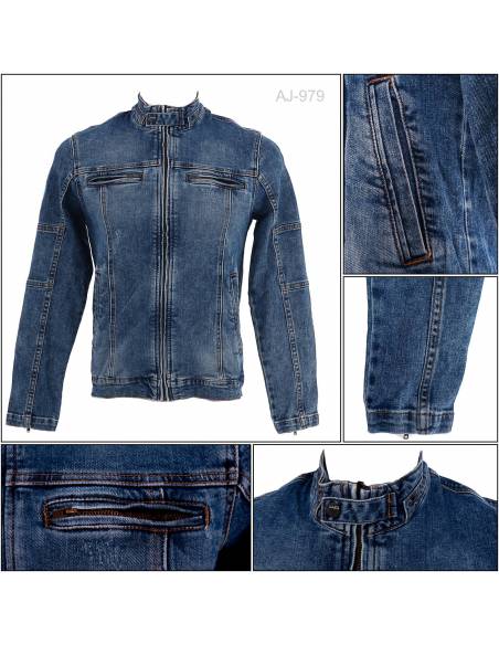 Jaket Jeans Cowok Gazr M-L