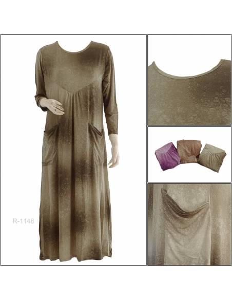 Long Dress Cewek Lengan Panjang Captain All Size