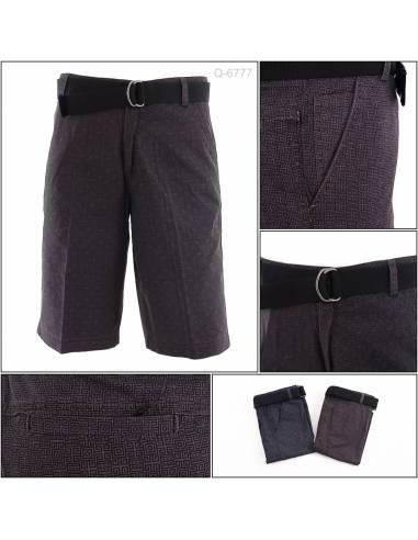 Celana Pendek Katun Cowok Motif Benri M-XL