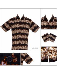 Kemeja Batik Cowok Regular Lengan Pendek Silomide M-XL