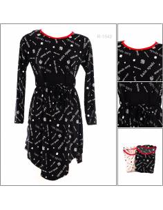 Dress Cewek Lengan Panjang Megan All Size