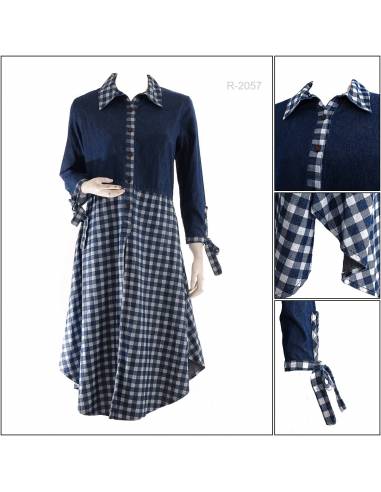 Long Dress Cewek Lengan Panjang Artha Estuary...