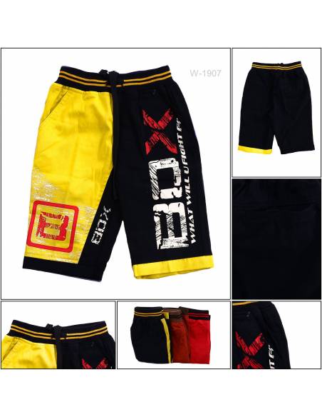 Celana Pendek Katun Anak Cowok Rib Kolor Benri 4-8