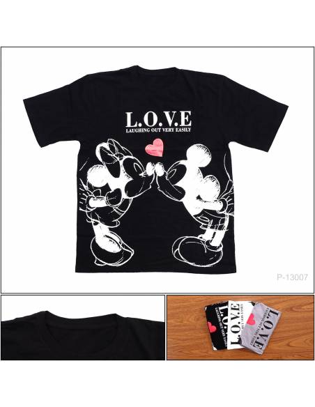 Kaos Oblong Cewek Lengan Pendek Popsy