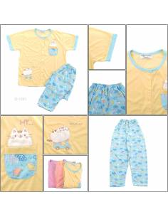Setelan/One Set Baju Tidur/Night Gown Cewek Lengan Pendek...