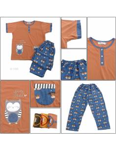 Setelan/One Set Baju Tidur/Night Gown Cewek Lengan Pendek...