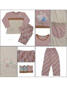 Setelan/One set Baju Tidur/Night Gown Cewek Lengan...