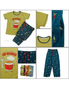 Setelan/One Set Baju Tidur/Night Gown Cewek Lengan Pendek...