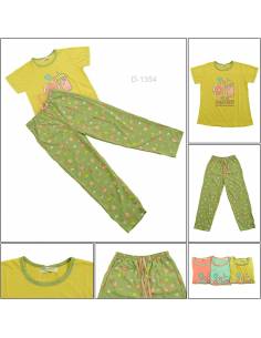 Setelan/One Set Baju Tidur/Night Gown Cewek Lengan Pendek...