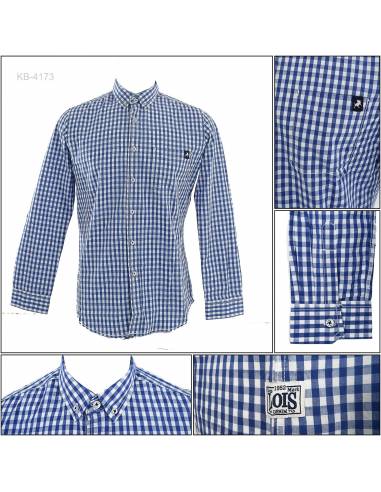 Kemeja Cowok Slim Fit Lengan Panjang Lois S-XL