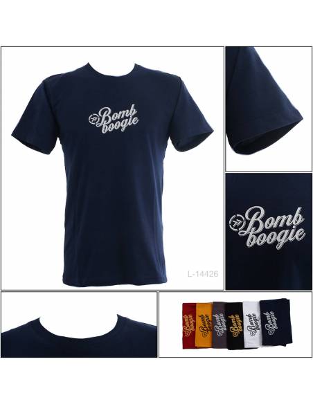 Kaos Oblong Cowok Lengan Pendek Bombbogie M-XL