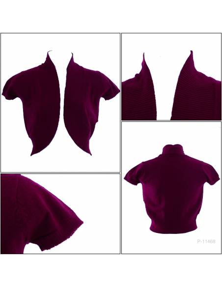 Rompi Rajut Crop Cewek Lengan Pendek Rasf All Size