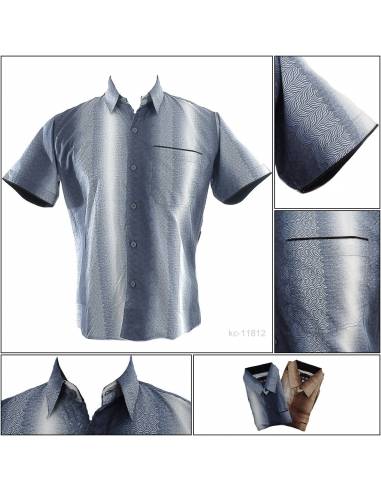 Kemeja Cowok Slim Fit Lengan Pendek John F Gee...