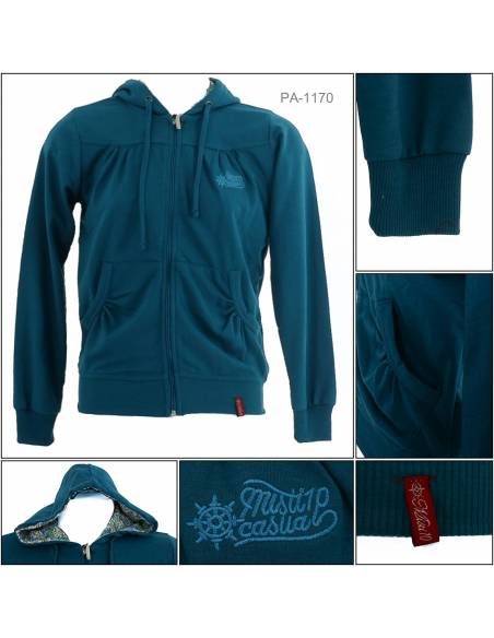 Jaket Jumper Hoodie Cewek Mistiten M-XL