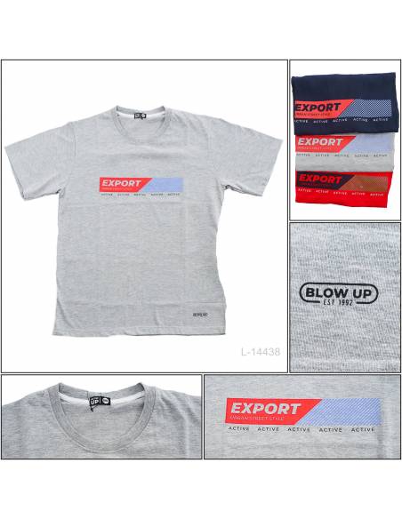 Kaos Oblong Cowok Lengan Pendek Blow Up 2L-4L