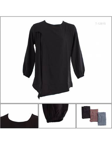 Atasan Blus Cewek Polos Lengan Panjang Jeff All...