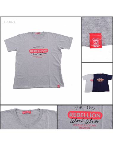 Kaos Oblong Cowok Lengan Pendek Can