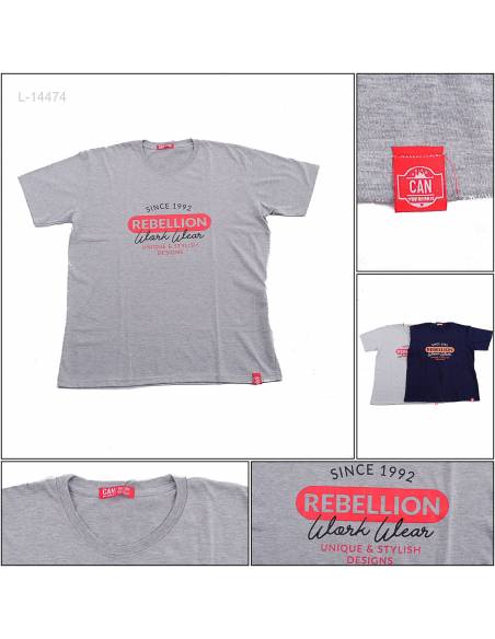 Kaos Oblong Cowok Lengan Pendek Can