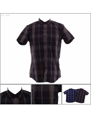 Kemeja Cowok Regular Lengan Pendek RGB M-XL