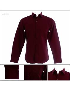 Kemeja Formal Cowok Slim Fit Lengan Panjang Darvas S-XL
