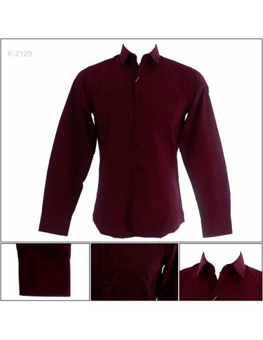 Kemeja Formal Cowok Slim Fit Lengan Panjang...