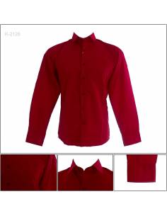Kemeja Formal Cowok Regular Lengan Panjang Darvas S-XL
