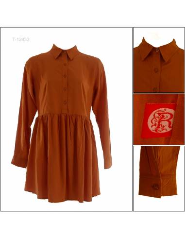 Atasan Tunik Cewek Lengan Panjang Red Up M-2XL