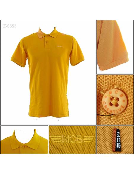 Kaos Kerah Cowok Polos Lengan Pendek MCB L-XL