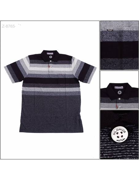 Kaos Kerah Cowok Lengan Pendek Silomide 2XL-3XL