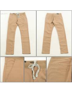 Celana Panjang Katun Slim Fit Cowok Rib Kolor Erce M-XL