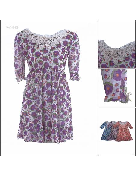 Dress Cewek Lengan Pendek Fashion All Size