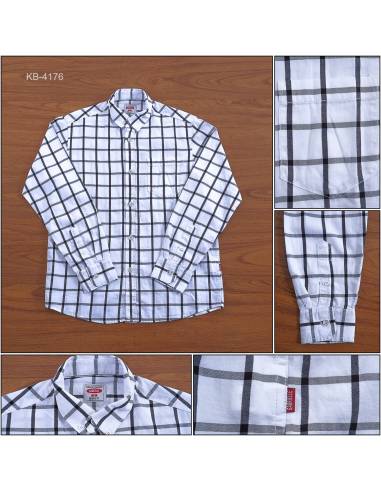 Kemeja Cowok Reguler Lengan Panjang Gabrielle S-XL