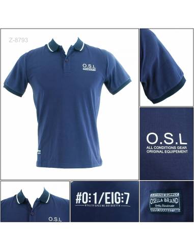 Kaos Kerah Cowok Stretch Lengan Pendek Osella M-XL