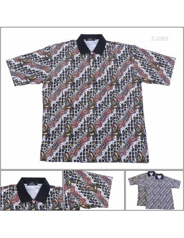 Kaos Kerah Cowok Motif Lengan Pendek What's Up...