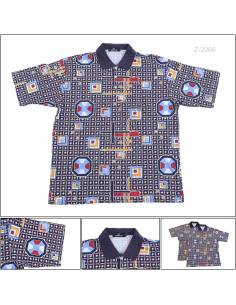 Kaos Kerah Cowok Motif Lengan Pendek What's Up 10-14