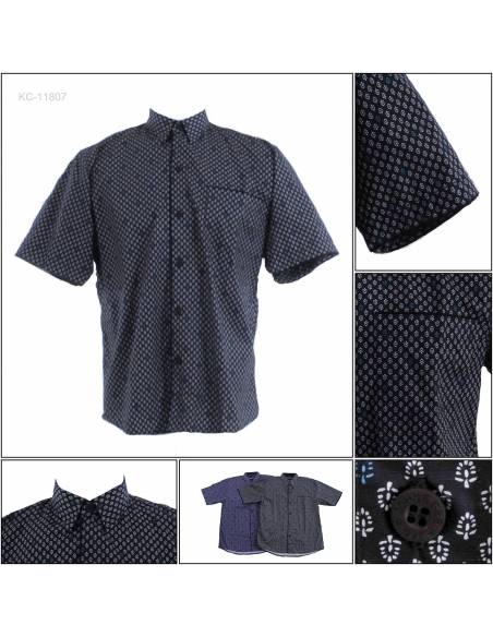 Kemeja Cowok Reguler Lengan Pendek John F Gee M-XL