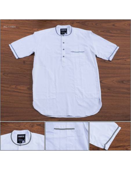 Kemeja Muslim Cowok Lengan Pendek Hanspeter XL